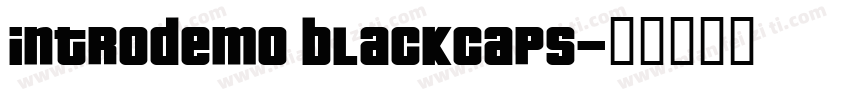 introdemo blackCAPS字体转换